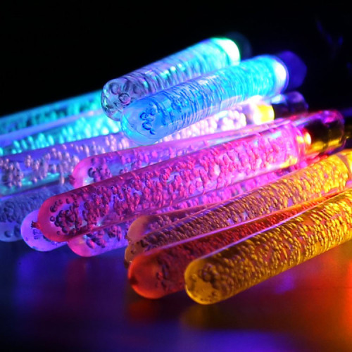 foreign trade exclusively for bubble stick string solar-powered string lights led waterproof christmas festival decorative string lights