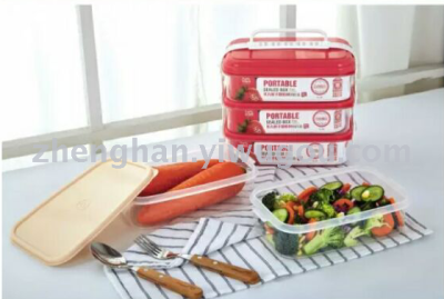 3 Compartment Glass Meal Prep Containers Rectangular lunch boxes Bento Box Food Storage Containers with Lids 