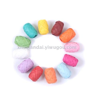 Factory Direct Sales Colored Paper String Straw Rope DIY Decorative Packaging Rope