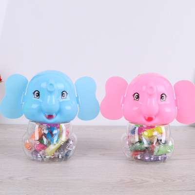 Elephant DIY and creative 3D colored clay plasticine