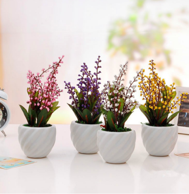Super best-selling new gypsum pearl Mini desktop Mini bonsai