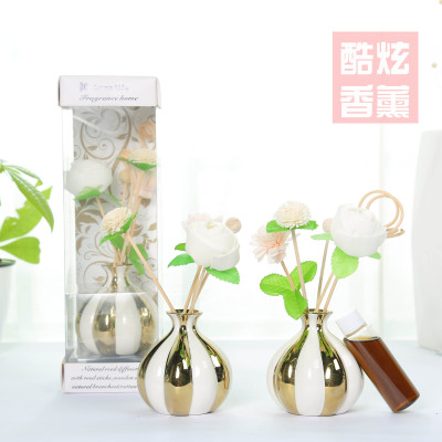 No fire aromatherapy essential oil suit rattan aromatherapy perfume bottle in the bedroom.