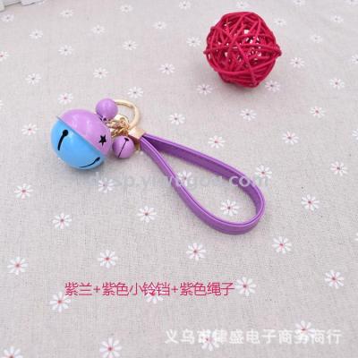 Fashion accessories key chain, candy color bell