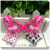 Hot style PVC key chain animation cartoon pony polly simulation 3D doll key chain package