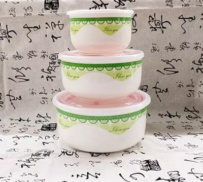 Jingdezhen ceramic preservation bowl sealed bowl heat preservation box gift set for microwave oven