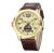 Men 's quartz watch waterproof large dial leather business watch