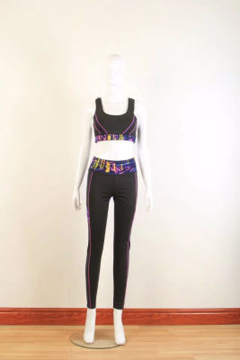 New Fashion Yoga Suit Bra Cropped Pants