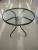 80 cm round glass table leisure garden balcony portable tables and chairs wholesale