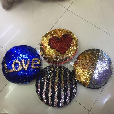 Europe and explosions two-tone sequin pillow color magic DIY Mermaid cushion pillow