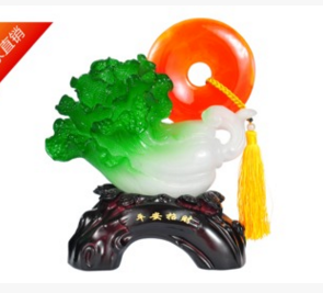 Imitation jade cabbage resin crafts decoration home creative decoration