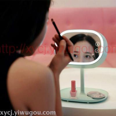 New mirror table lamp round love makeup makeup mirror mirror girls