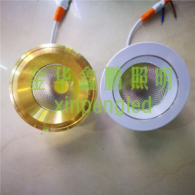 New LED ceiling local gold COB fume Blanc downlight