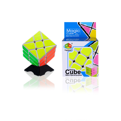 Manufacturers direct sale of new special-shaped hot wheel rubik's cube (CS bright paper with white background, color box version)