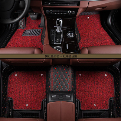 Special car customized double hand sewing quilted embroidery car mat Special car double layer