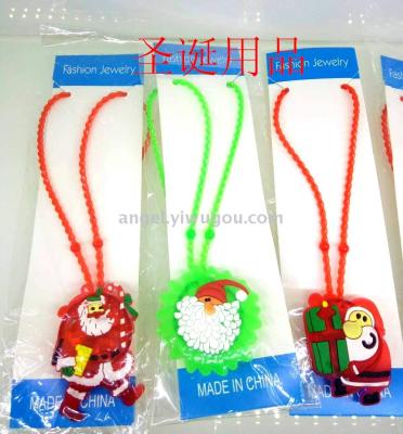 Factory Direct Sales Christmas Luminous Necklace Children Luminous Necklace Christmas Supplies Halloween Flash Toys