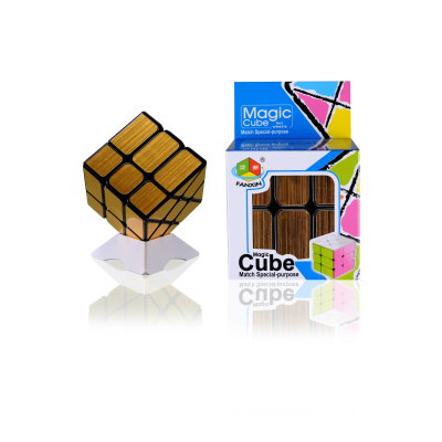 Manufacturers direct sales of new special - shaped hot wheel rubik 's cube (brushed gold, color box version)