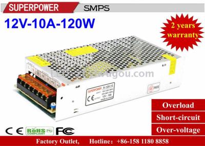 DC 12V10A LED security adapter 120W switching power supply power supply