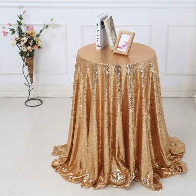 New sequined tablecloths wholesale custom wedding stars sequined tablecloths table runner fabric factory outlet