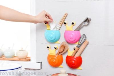 Snail tooth brush holder suction wall toothpaste comb debris rack.