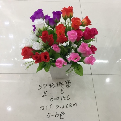 5-pointed Rose Bud artificial flower artificial flower