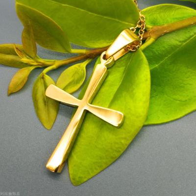 Quality stainless steel cross pendant necklace
