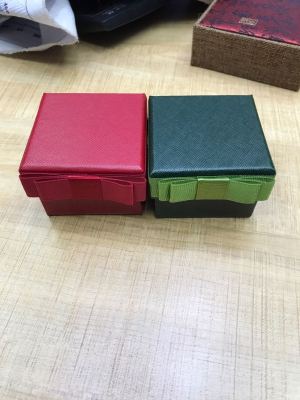 European and American style Korean version of high-end ring ear stud box exquisite bow ornaments packaging box