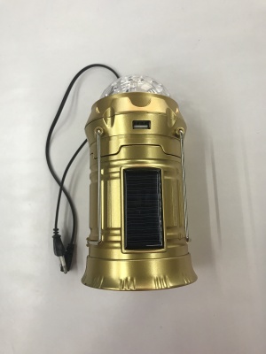 Solar camp lights. Double bulb with bulb belt charging