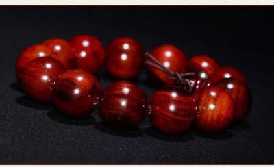 Natural rosewood red acid branch hand string like small leaf rosewood hand string buddhist beads men and women single circle bracelet transport beads jewelry