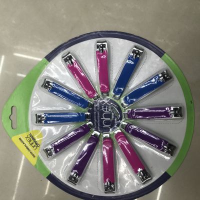 12pc nail clippers with disk