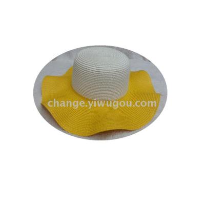 Straw hats  Paper defence Hat  Large-brimmed hats