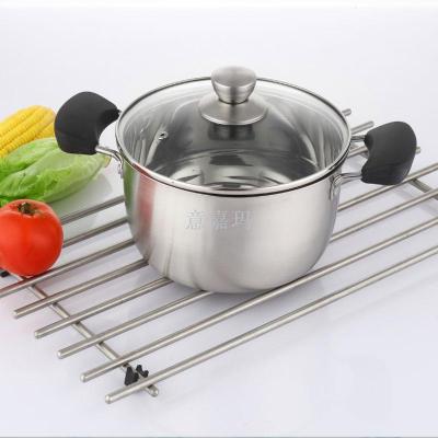 Tongpan stainless steel stainless steel pot induction cooker universal household cooking pot soup pot.