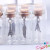 Cute mini pendant glass bottle small wooden stopper wish bottle drift bottle sealed with lid small bottle