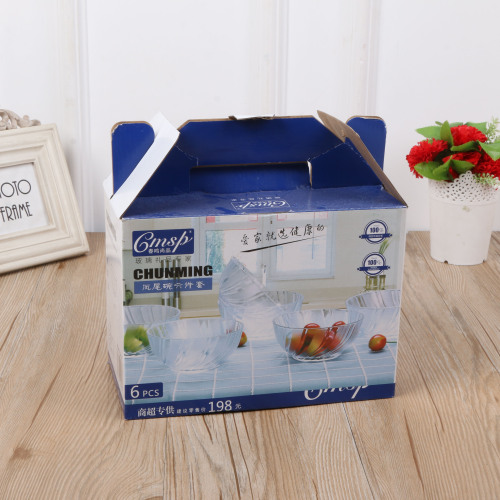 High-End Restaurant Vegetable Bowl Transparent Salad Bowl Glass Bowl round Tea Bowl Frosted Bowl