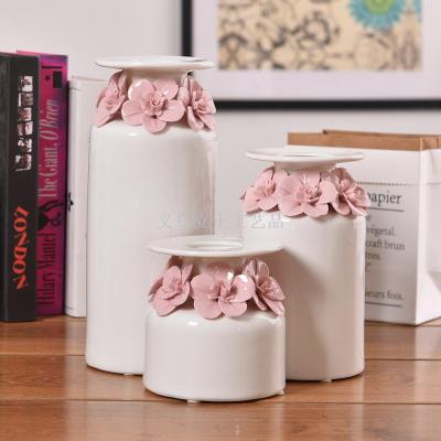 Gao Bo Decorated Home Modern Soft-Fitting Ceramic Kneading Flower Vase Ceramic Crafts