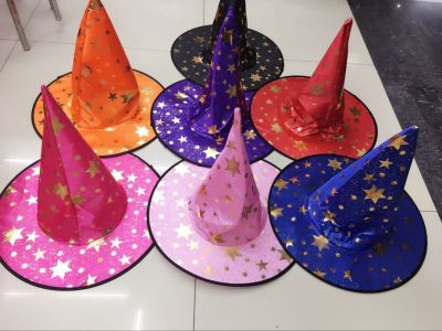 Five Star Hat Adult witches Headmaster Double Five Star Hat Wizard Child Performance Clothing