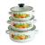 Anycook enamel soup pot set, enamel bowls, rice dishes, coffee pot 671D