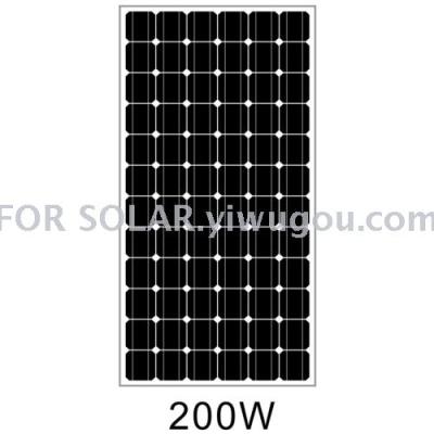 200W Solar Panel Photovoltaic Panel Solar Module Single Crystal Panel