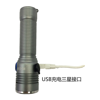 Stretch led aluminum alloy USB rechargeable mini zoom light Torch flashlight