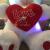 Creative Led Colorful Luminous Music Fan Plush Toy Holding Holding-Heart Bear Ragdoll for Girlfriend Doll