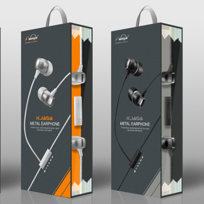 Sell 606 Mai wiring metal metal ear phone headset in-ear earphones wholesale.