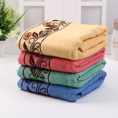 Jacquard flower pattern soft suction does not drop hair wash face towel.