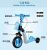 Children's dual - purpose scooter baby car rice high - speed electric car kart tricycle