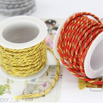 Factory direct wire DIY accessories bleached cotton rope 3 m hand tag