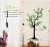 Large living room bedroom decorative wall stickers green tree photo frame sofa TV background.
