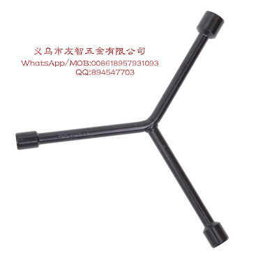 Black small three-fork wrench y-type wrench
