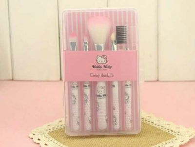 KT cat express makeup brush set for beginners 5 full set of cosmetic tools to receive the tube makeup brush eye shadow.