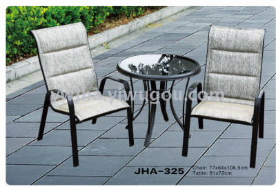 New folding top textilene table and Chair set/JHA-325