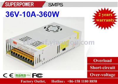 36V10A security 360W LED switching power supply adapter