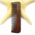 Imitation sandalwood comb plus fragrance wood comb handle half moon straight health wood comb