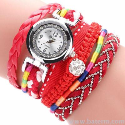 Aliexpress explosions fashion folk style decorative bracelet hand-woven Bracelet Watch women of Shambhala table